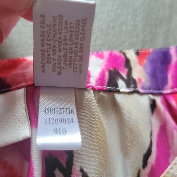 Chicos Womens Size 2 Multicolor Abstract Print Button-Front Blouse Large - Picture 8 of 8